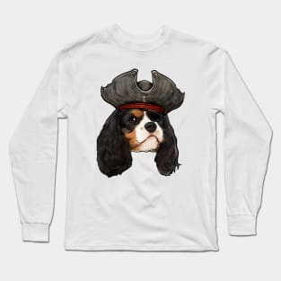 Cavalier King Charles Spaniel Pirate Long Sleeve T-Shirt